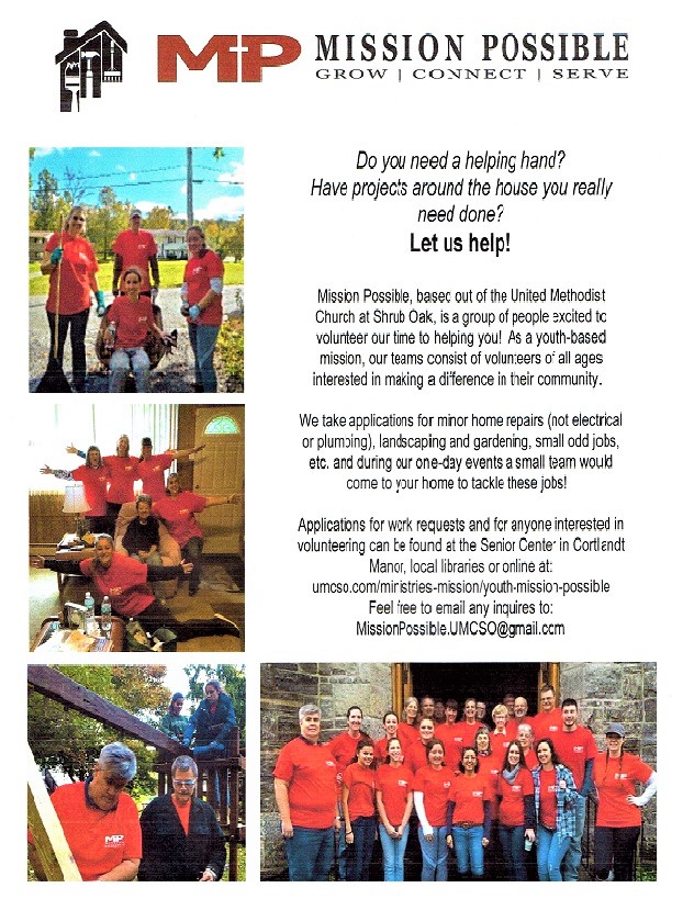 fLYER 2 United Methodist Church at Shrub Oak